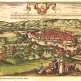 Click para ampliar. Vista de Bilbao en 1544